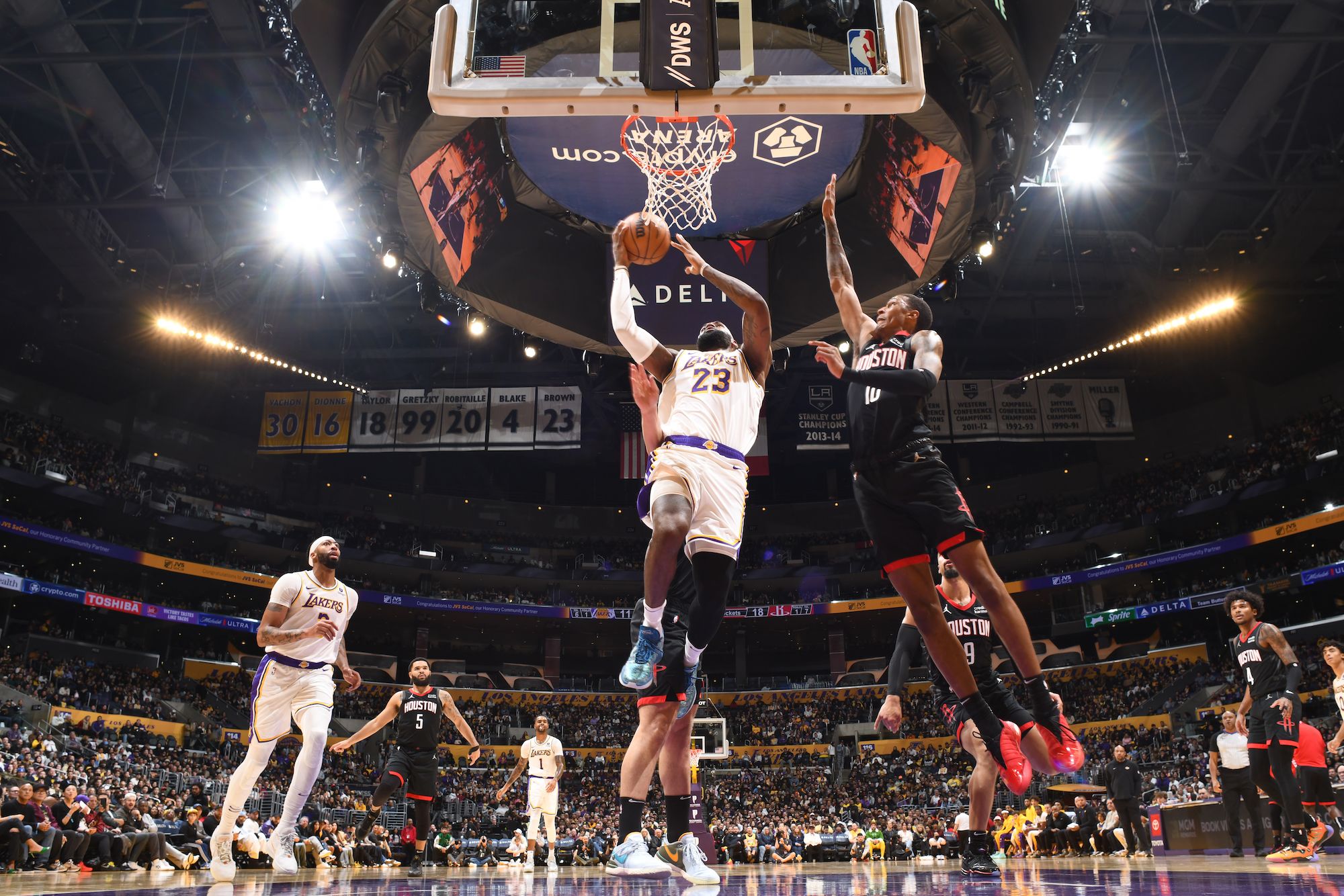 lebron james dunking on people