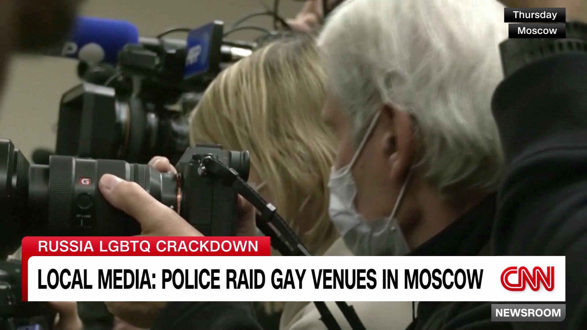 Local media in Russia report raids on at LGBTQ venues in Moscow