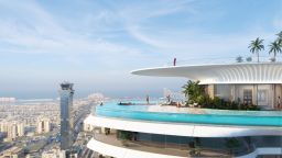 An artist's impression of the 22,000-square-foot penthouse with a private pool was sold in Dubai for $136 million -- but it won't be built for another three years.