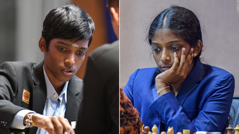 Vaishali and Praggnanandhaa make history as the first-ever brother-sister  duo to become Grandmasters