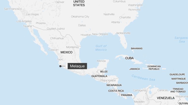 Melaque Bay map