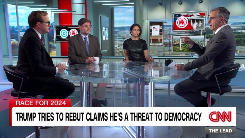 Trump Tries To Rebut Claim He S A Threat To Democracy CNN Politics   231204202349 The Lead Panel Trump 2024 Jake Tapper Live 00015110 