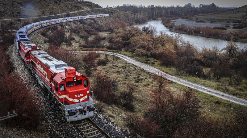 Türkiye’nin destansı Doğu Ekspresi Demiryolu yolculuğundan görüntüler