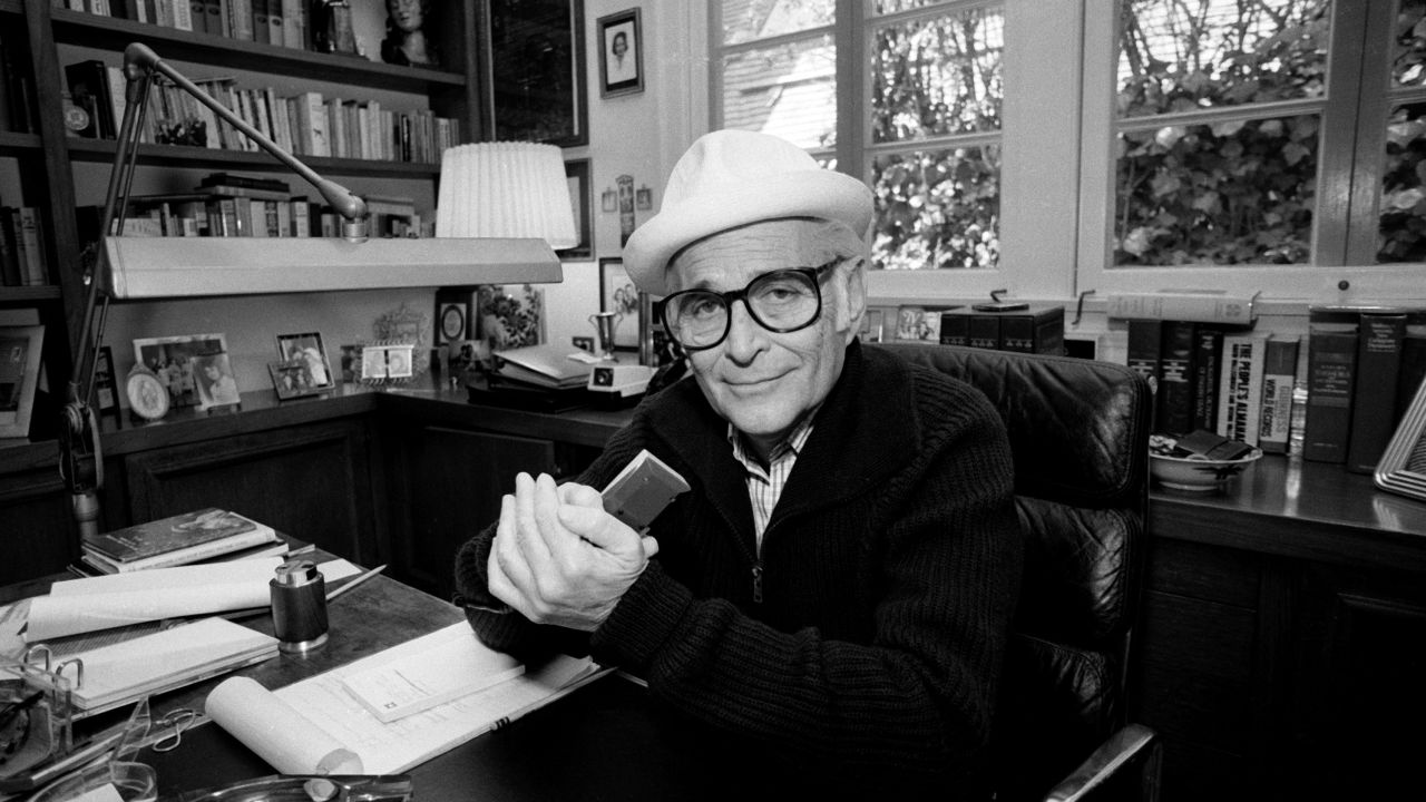 TV show creator Norman Lear at home, February 27, 1984 in Los Angeles, California.