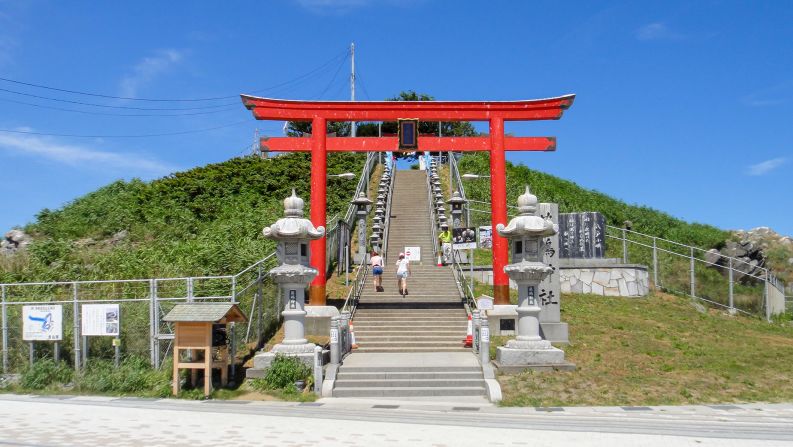<strong>Kabushima Shrine: </strong>The northern end of the trail begins in Hachinohe, famous for the Kabushima Shrine, pictured.  