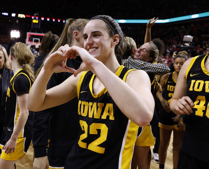 Caitlin Clark Iowa women s basketball star makes history with 3 000 career points in win over rivals Iowa State CNN