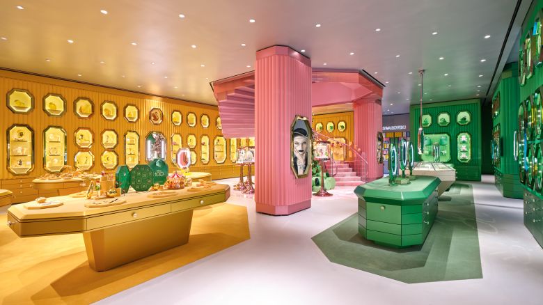 Step inside the candy-colored new Swarovski store