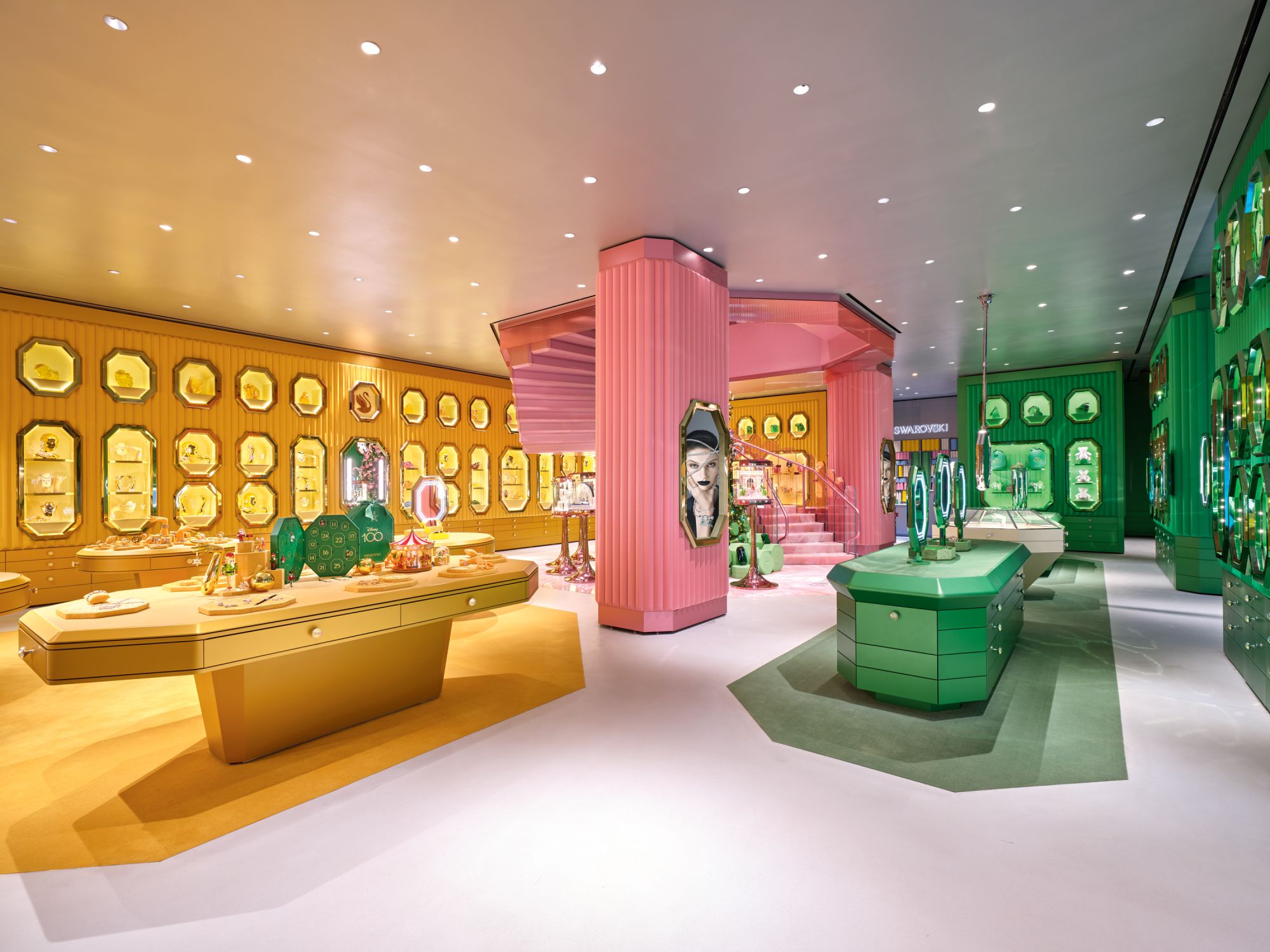 Step inside Swarovski's new glittering, candy-colored flagship
