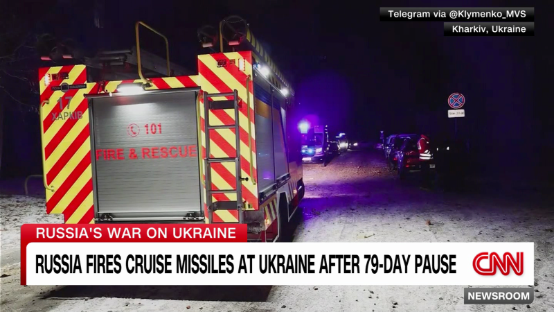 Russia fires cruise missiles at Ukraine after 79-day pause