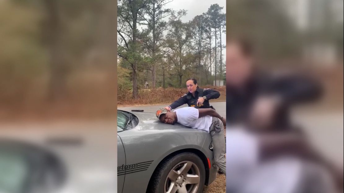 Video has surfaced showing Dana Elmore, a deputy from Pickens County Sheriff's Office, using a stun gun on a handcuffed Micah Washington in Alabama.