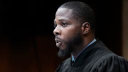 Judge Kwame Rowe presides over the sentencing hearing of Ethan Crumbley, Friday, Dec. 8, 2023, in Pontiac, Mich. Parents of students killed at Michigan's Oxford High School described the anguish of losing their children Friday as the judge considered whether Crumbley, a teenager, will serve a life sentence for a mass shooting in 2021. Crumbley, 17, could be locked up with no chance for parole for killing four fellow students and wounding others. (AP Photo/Carlos Osorio, Pool)