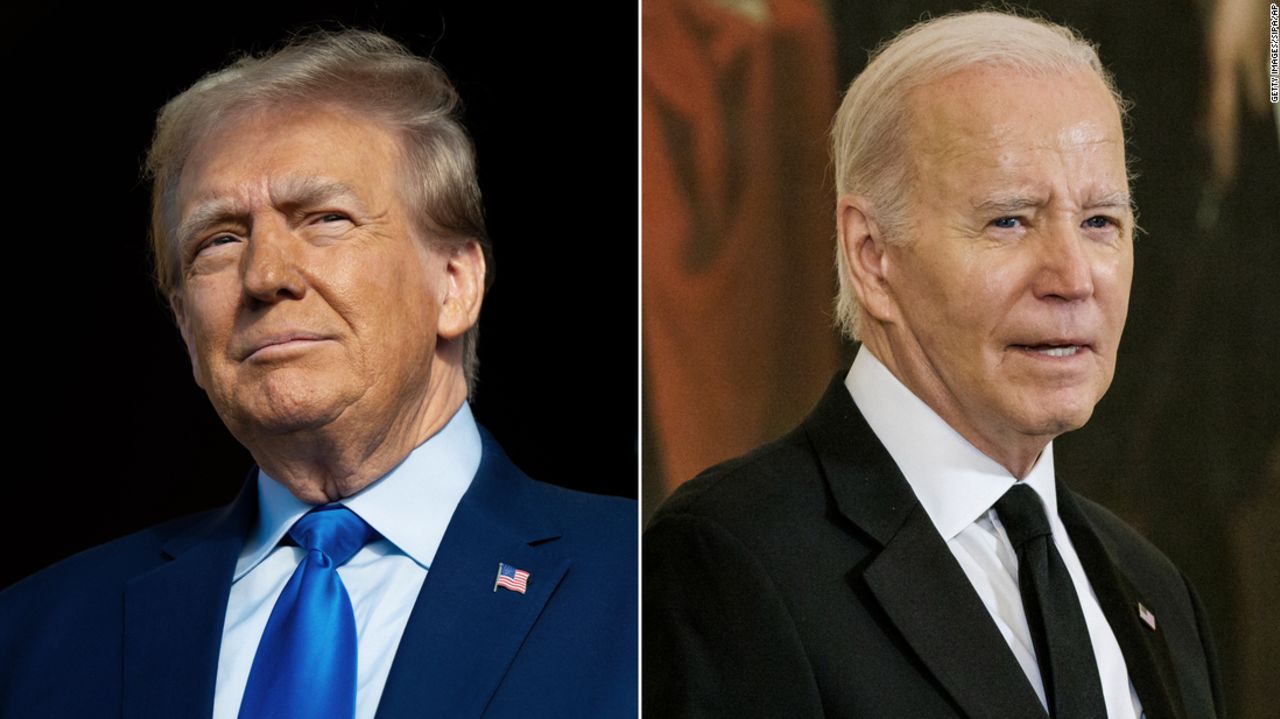 SPLIT donald trump joe biden