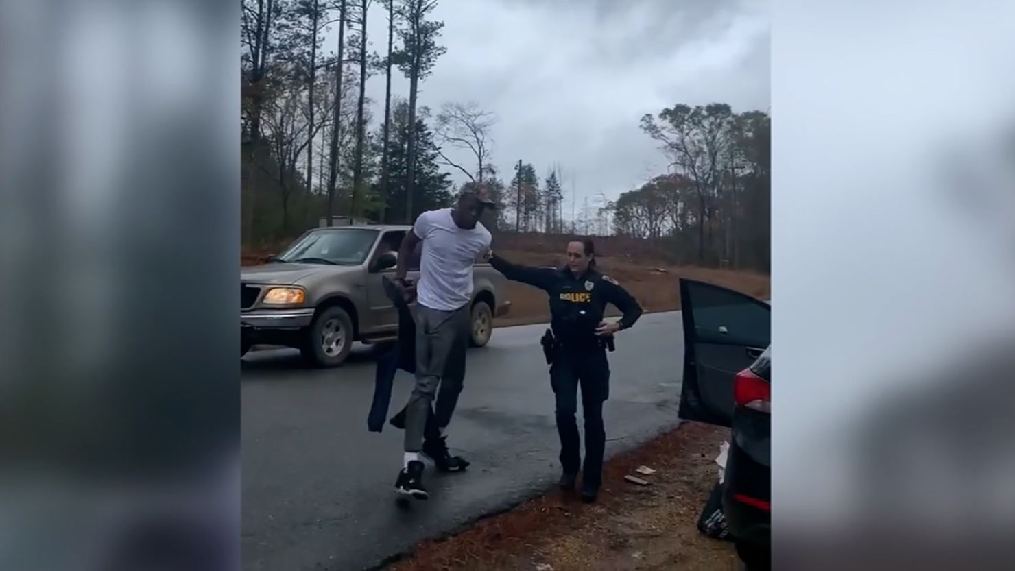 Video has surfaced showing Dana Elmore, a deputy from Pickens County Sheriff's Office, using a stun gun on a handcuffed Micah Washington in Alabama.