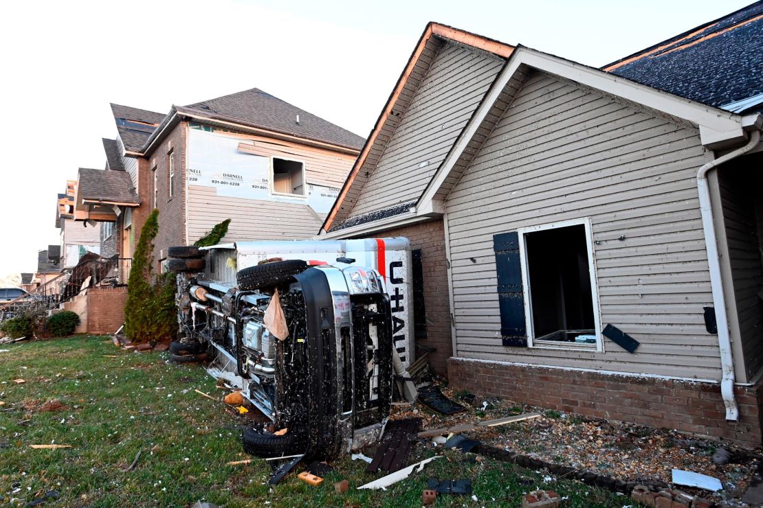 Tornadoes and powerful storms left at least 40,000 people without power in Tennessee.