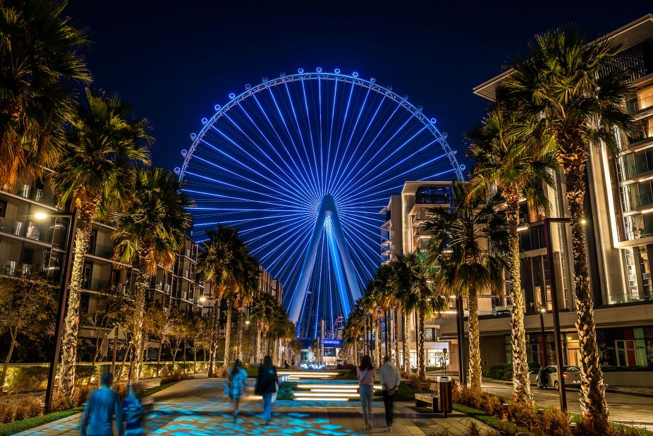 <strong>2. Dubai, United Arab Emirates:</strong> Dubai tirelessly constructs new reasons to visit, such as the Ain Dubai, the world's largest and tallest observation wheel. 
