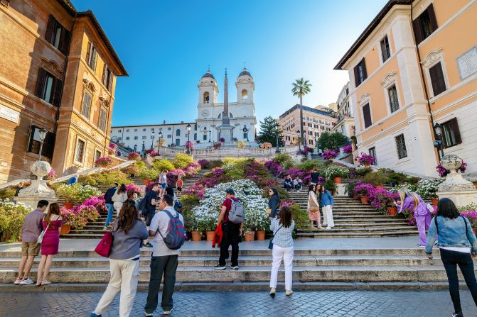 <strong>7. Rome: </strong>The Spanish Steps are one of the Italian capital's most treasured landmarks -- but that didn't stop two US tourists <a href="index.php?page=&url=https%3A%2F%2Fcnn.com%2Ftravel%2Farticle%2Fitaly-tourists-bad-behavior%2Findex.html" target="_blank">throwing a scooter</a> down them last year. 