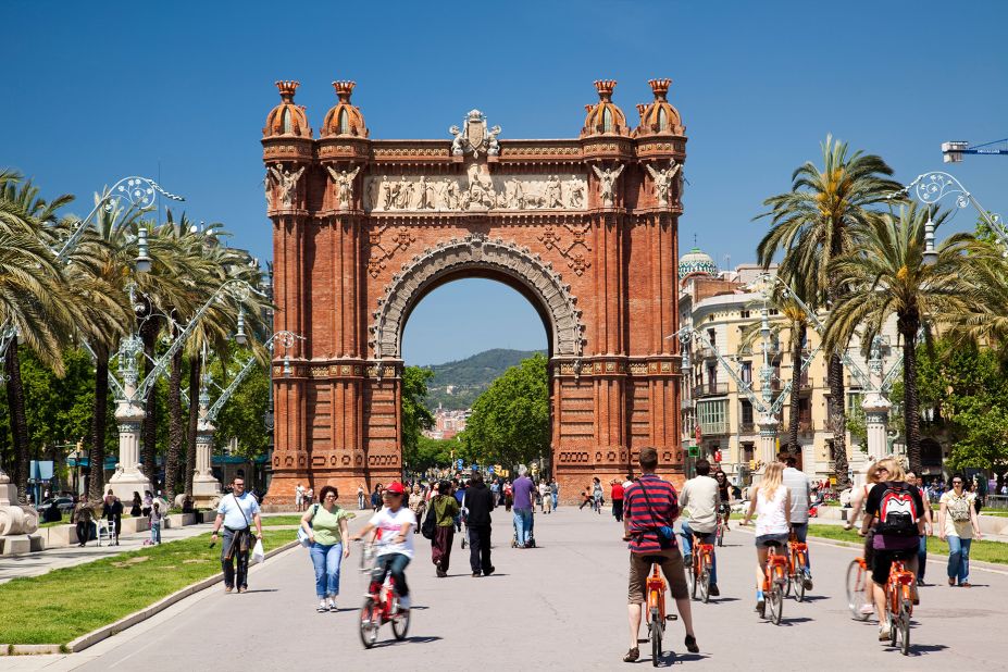 <strong>9. Barcelona: </strong>The Catalonian capital's Arc de Triomf was built as a gateway to the 1888 Universal Exhibition. <br />