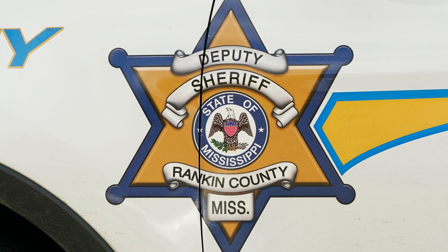 A Rankin County Sheriff's Deputy badge logo is displayed on one of their vehicles in Brandon, Miss., Friday, March 3, 2023. Several members of a special unit of the Rankin County sheriff's department that's being investigated by the U.S. Justice Department for possible civil rights violations have been involved in at least four violent encounters with Black men since 2019 that left two dead and another with lasting injuries. (AP Photo/Rogelio V. Solis)