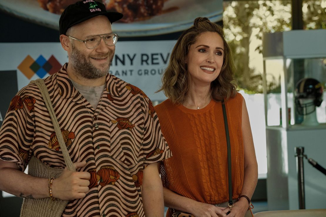 Seth Rogen and Rose Byrne in "Platonic," now streaming on Apple TV+.