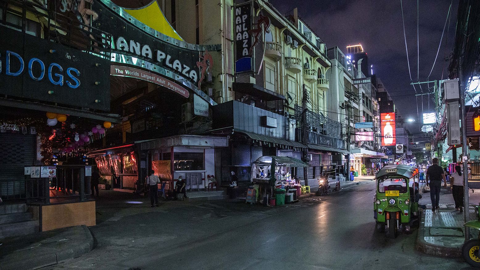 The closed-down Nana Plaza nightlife area in Bangkok, Thailand, on Monday, Jan. 4, 2021.