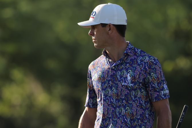 Seven-time PGA Tour winner Horschel is no stranger to a standout shirt, and the American turned heads at Louisana's Zurich Classic of New Orleans with this abstract effort in April.