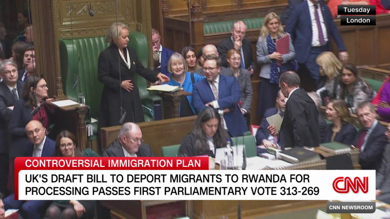 British Lawmakers Support Sunak’s Controversial Rwanda Draft Bill | CNN