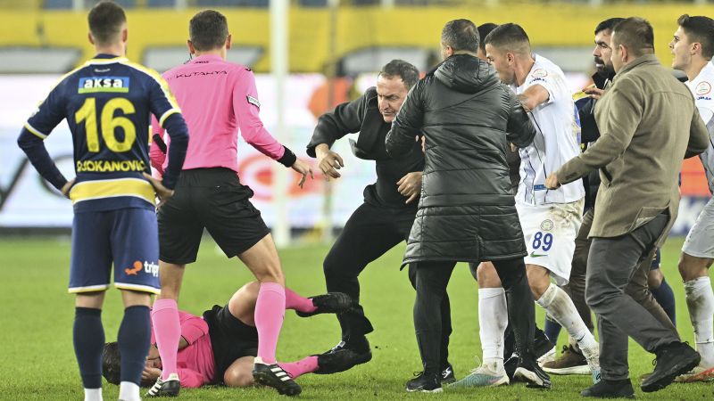 Attack on Turkish referee: Former Ankaragücü president Faruk Koca banned for life | CNN