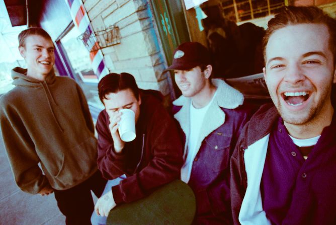 A promotional photo for Jimmy Eat World's 1996 album "Static Prevails," taken "somewhere in Arizona."