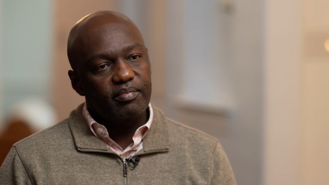 Bob Otondi, whose application for a mortgage from Navy Federal was denied, speaks to CNN last month.