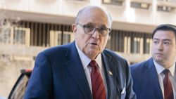 Former Mayor of New York Rudy Giuliani arrives at the federal courthouse in Washington, Monday, Dec. 11, 2023. The trial will determine how much Giuliani will have to pay two Georgia election workers who he falsely accused of fraud while pushing President Donald Trump's baseless claims after he lost the 2020 election. (AP Photo/Jose Luis Magana)
