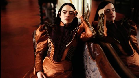Emma Stone in POOR THINGS. Photo by Yorgos Lanthimos, Courtesy of Searchlight Pictures. © 2023 Searchlight Pictures All Rights Reserved.