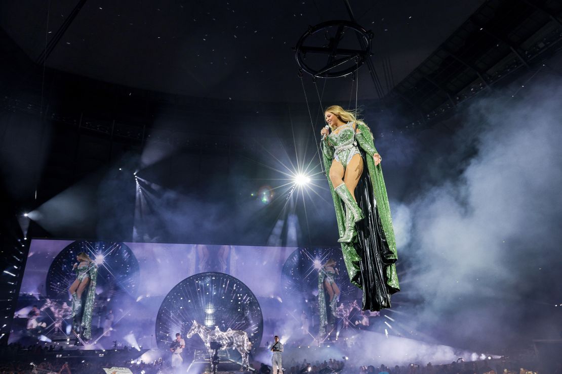 Beyoncé performs onstage during the "RENAISSANCE WORLD TOUR" at PGE Narodowy on June 27, 2023 in Warsaw, Poland.