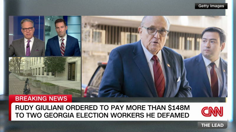 Giuliani ordered to pay nearly $150M to GA election workers