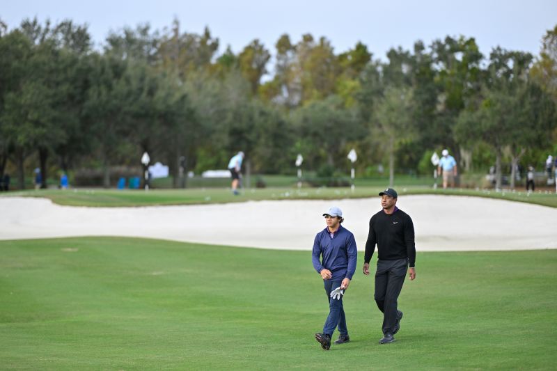 Tiger Woods Prepares To Play Alongside Son Charlie At PNC Championship ...