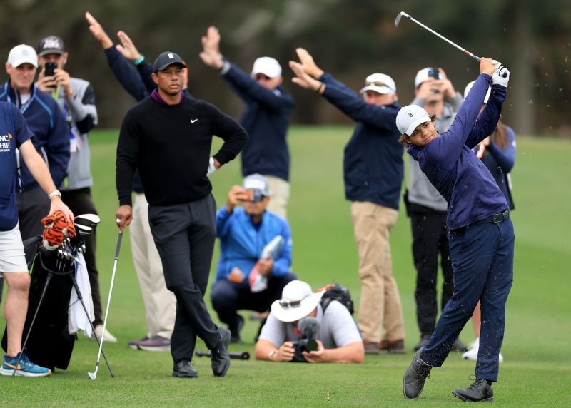 A Special Bond on the Course Tiger Woods and Son Charlie Gear Up for