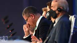 GLASGOW, SCOTLAND - NOVEMBER 13: COP26 President Alok Sharma attends the Closing Plenary of the COP26 Climate Summit at SECC on November 13, 2021 in Glasgow, Scotland. Many of the 190 country delegations are supporting the "imperfect" text of the Glasgow Climate Pact as they see it keeping alive the goal to limit global heating to well below 2, preferably to 1.5 degrees Celsius, as agreed in the 2015 Paris Agreement. The text also requires countries to phase out fossil fuel subsidies. This is the 26th "Conference of the Parties" and represents a gathering of all the countries signed on to the U.N. Framework Convention on Climate Change and the Paris Climate Agreement. (Photo by Jeff J Mitchell/Getty Images)