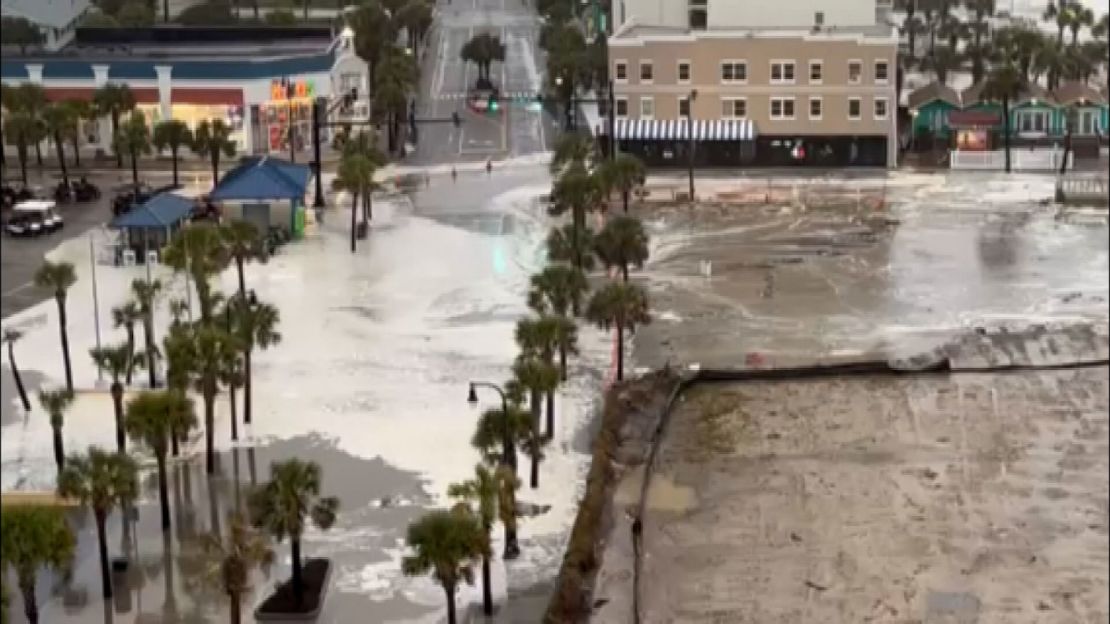Flooding after a storm in Myrtle Beach, South Carolina, on Sunday, December 17.