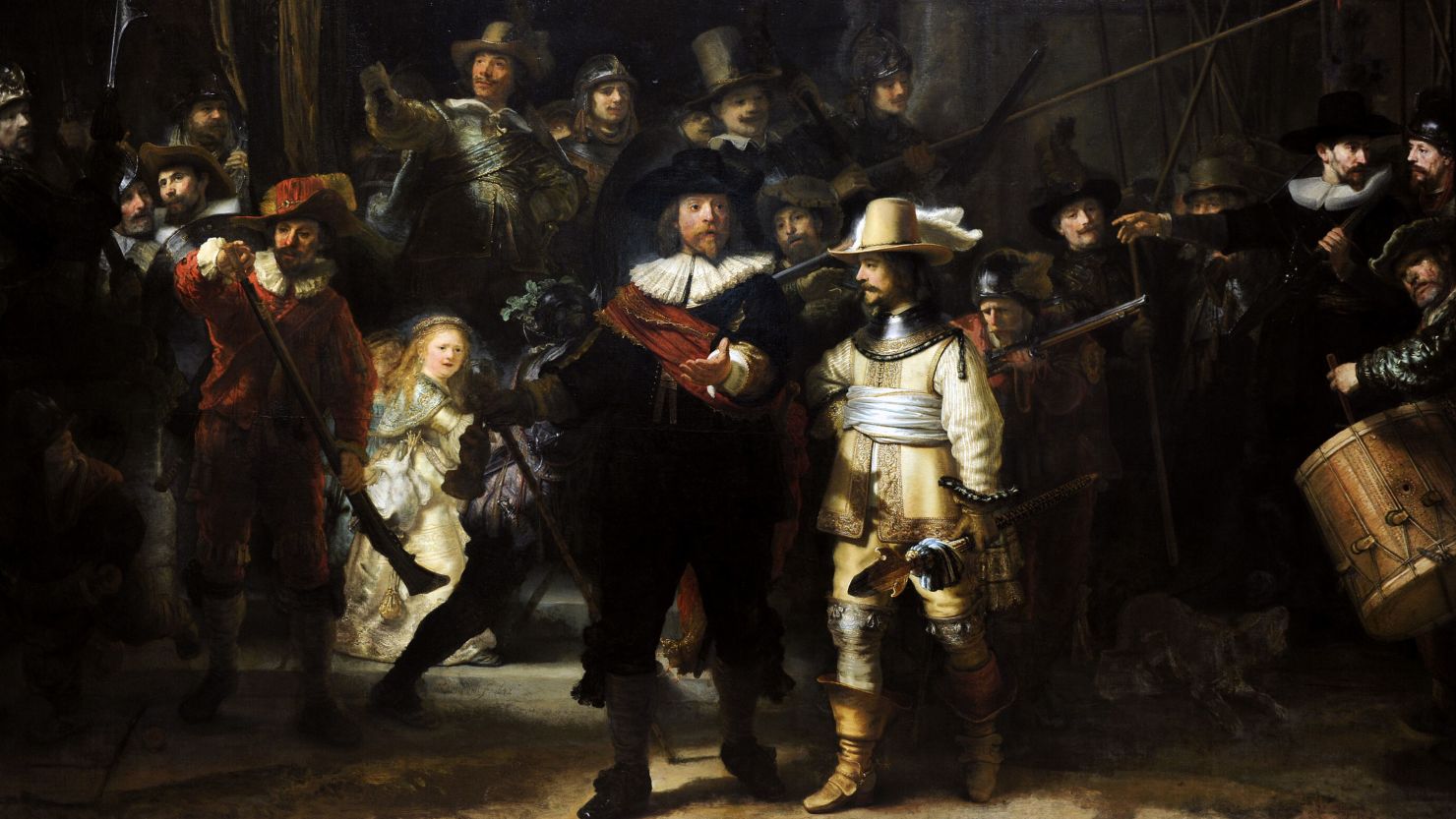 Rembrandt Harmenszoon van Rijn (1606-1669). Dutch painter. The Night Watch, 1662. Rijksmuseum, Amsterdam, Holland. (Photo by: PHAS/Universal Images Group via Getty Images)
