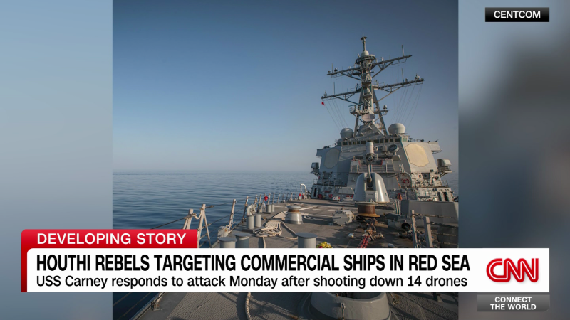 Как военните кораби на САЩ свалят дронове на Хуси в Червено море и какво може да последва