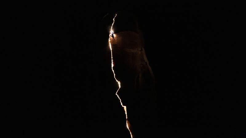 Australian photographer crowned winner of sports imagery contest with this electrifying shot of a climber in Long Canyon