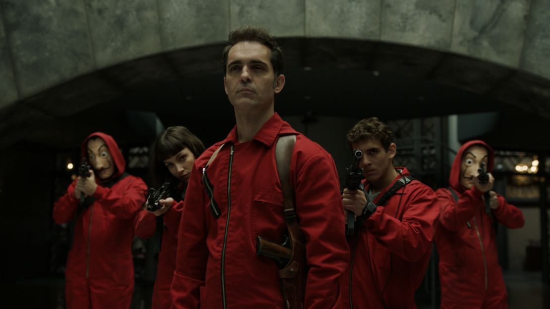Pedro Alonso as Berlin, the sadistic thief at the heart of crime caper "Money Heist" (2017-2021).