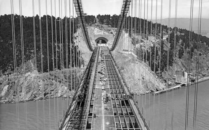 The San Francisco-Oakland Bay Bridge is constructed in California in 1936. It is one of many famous structures that US Steel supplied steel for and erected.