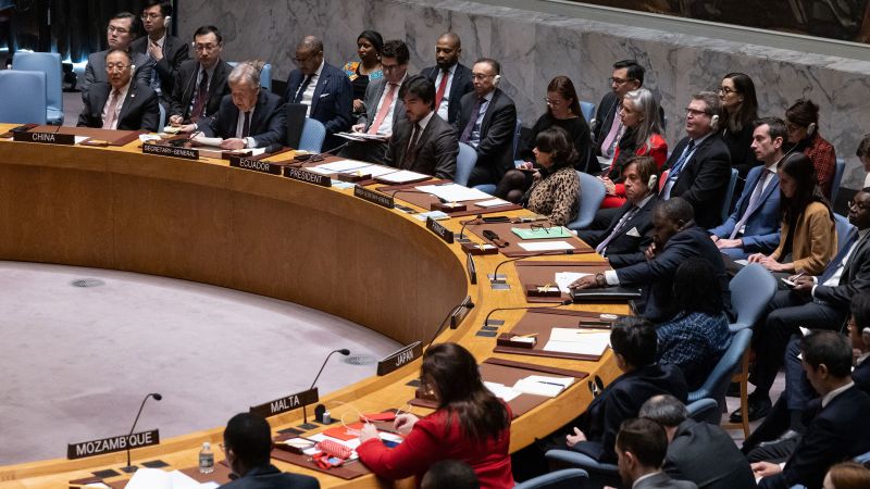 Гласуването на Съвета за сигурност на ООН по резолюция предназначена
