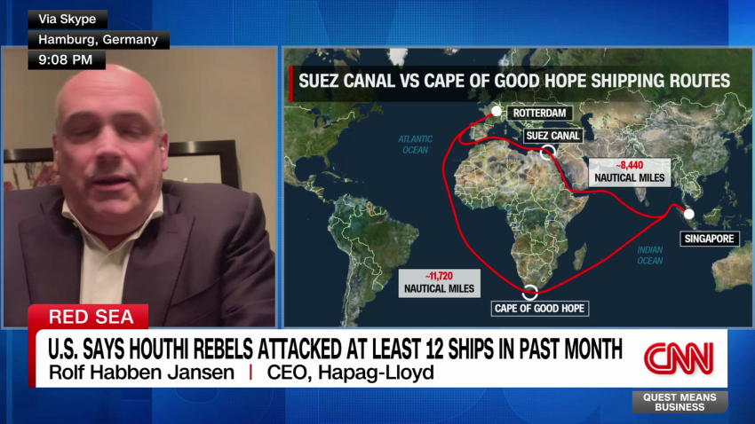 Hapag Lloyd Ceo Discusses Red Sea Attack Cnn