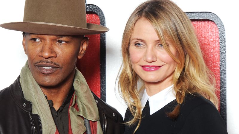 Cameron Diaz diz que os rumores sobre Jamie Foxx estar no set de seu novo filme são “loucos”.