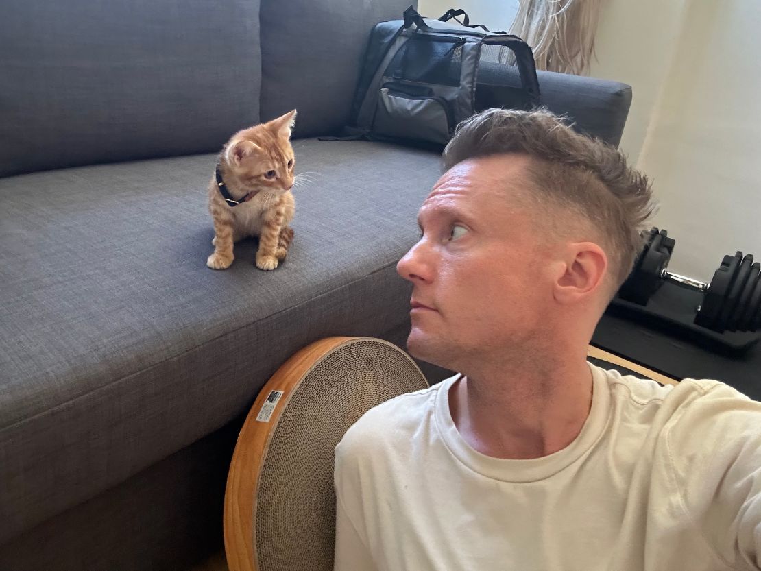 CNN's Senior International Correspondent Will Ripley and his cat Nova.