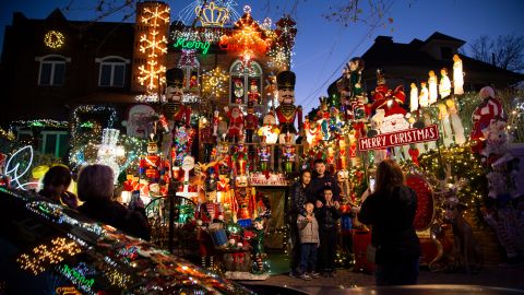 Lucy Spata's house in the Dyker Heights Christmas Lights display on December 15, in Brooklyn, New York. Spata was the first to start the tradition of the Dyker Heights Christmas Lights over 40 years ago.