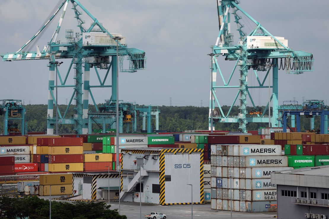 The Port of Tanjung Pelepas, in Iskandar Puteri, Johor, Malaysia, on February 9, 2023.