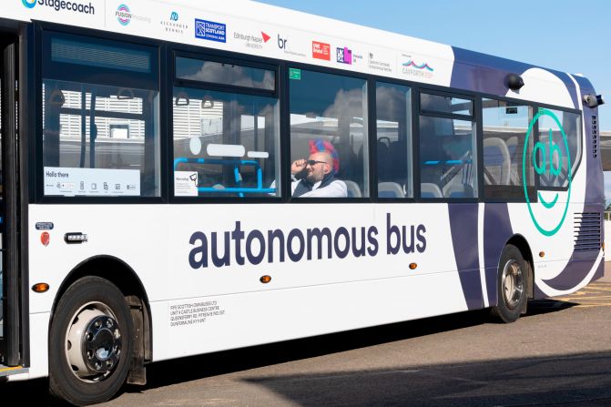 Operated by Scottish transport group Stagecoach, the UK's first full-sized driverless bus started carrying passengers in May 2023. With five buses in total, the small fleet will travel on designated roads at a maximum speed of 50 miles per hour (80 kilometers per hour), and despite the "driverless" name, two staff will be onboard to overlook operations.