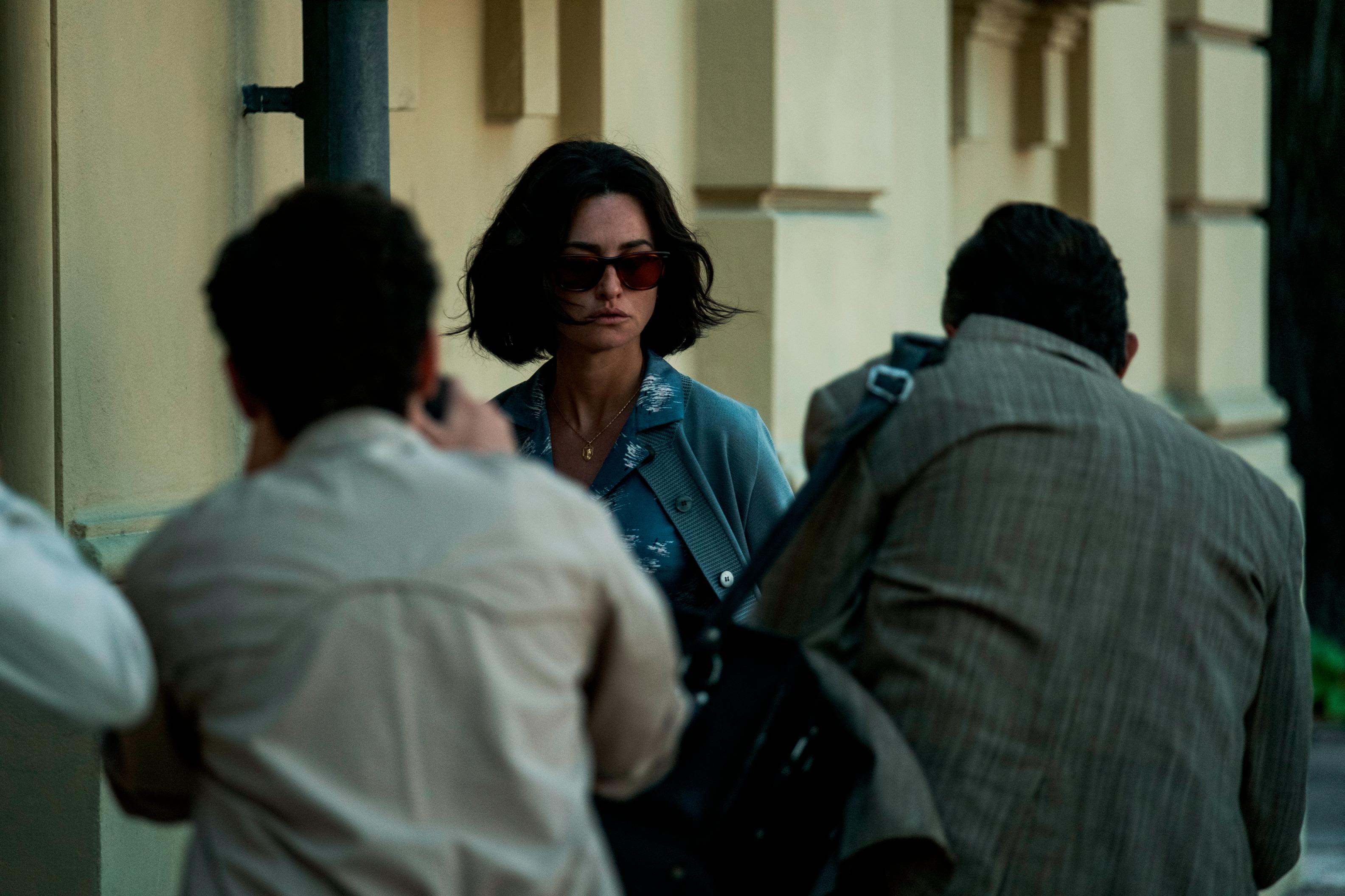 Laura Ferrari, Enzo's wife, played by Penelope Cruz, in a scene set in Modena.